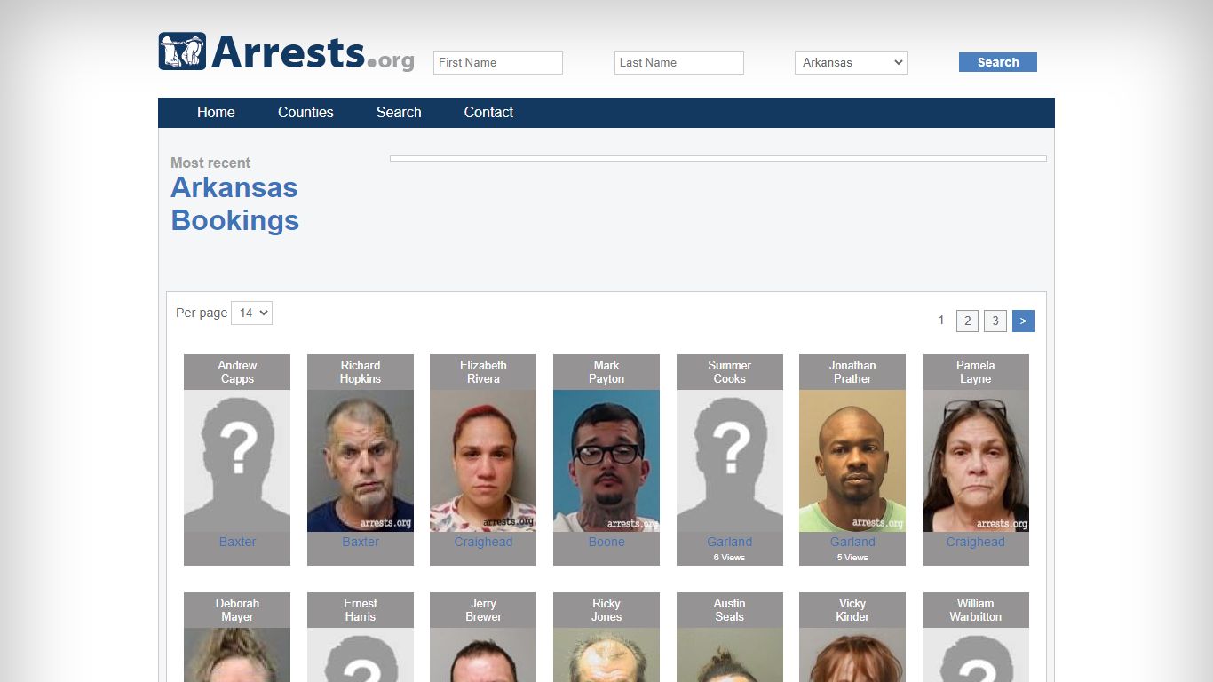 Arkansas Arrests and Inmate Search